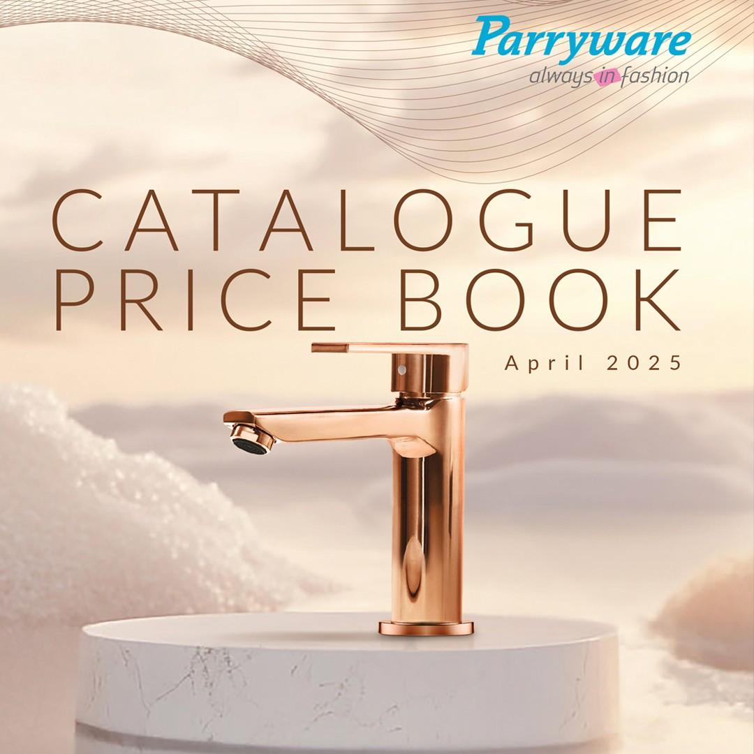 Parryware Price book April 2025