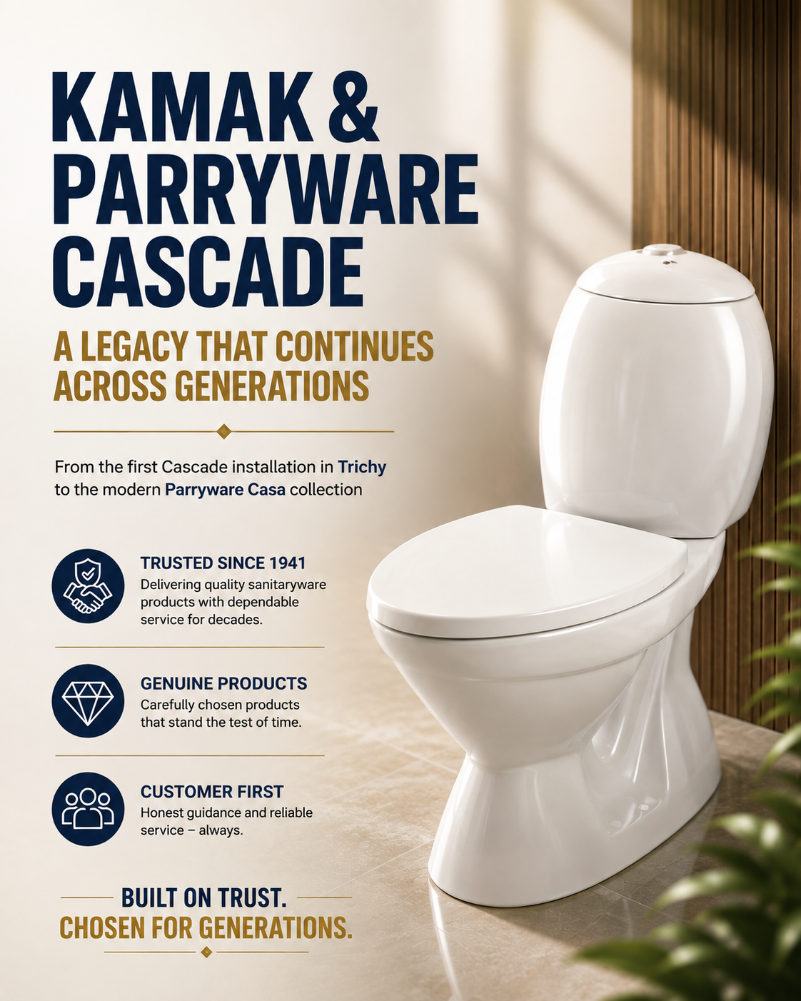 KAMAK & Parryware Cascade A Legacy That Continues Across Generations